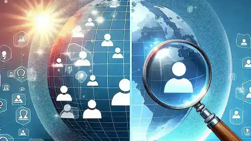 "Graphic illustrating the concept of anonymity and transparency among Instagram Story viewers, featuring diverse user icons and visual elements representing privacy and social media engagement."