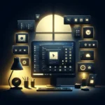 "User interface displaying dark mode settings for operating systems and applications, showcasing how to enable dark mode for a better visual experience."